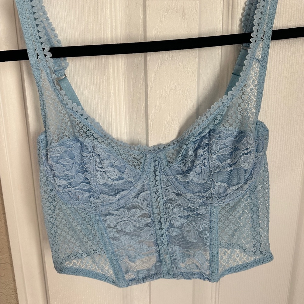 Light Blue Lace Bralette
